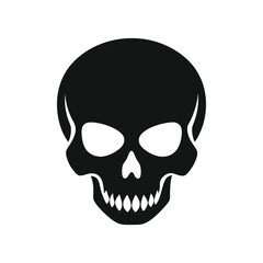 Human Skull Silhouette Vector