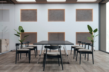 Modern conference room interior. 3D Rendering.
