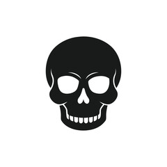 Human Skull Silhouette Vector