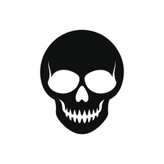 Human Skull Silhouette Vector
