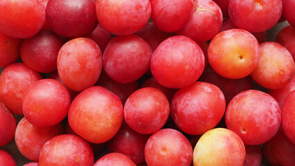 red prune fruit background