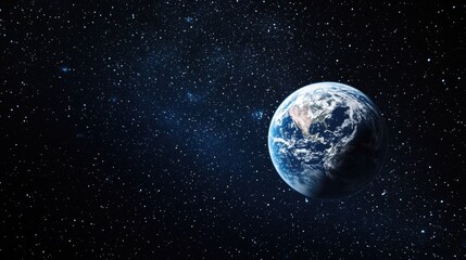 Fototapeta premium Earth from Space with Stars