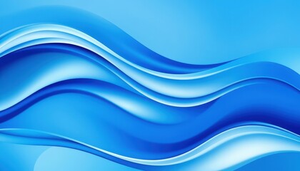 Obraz premium Abstract Blue Wave Background.