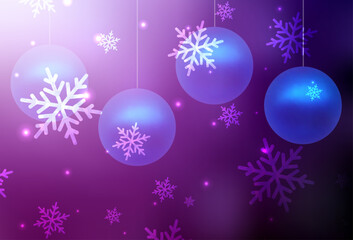 Dark Pink vector template in carnival style.