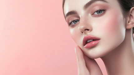Fototapeta premium fashion editorial photography, pretty woman with a healthy and fair complexion