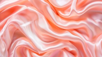 Obraz premium A soft and smooth pink fabric with a pattern of swirls and lines.