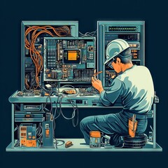 technician at work