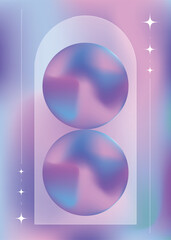 Vertical Vibrant gradient background vector. Abstract trendy modern design wallpaper for landing page, covers, Brochures, flyers, Presentations,Poster, Banners. Vector art illustration.