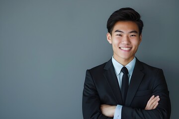 Confident Young Man in a Suit