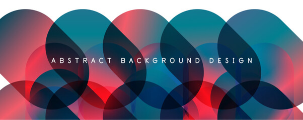 Obraz premium Trendy simple fluid color gradient abstract background with circles and shapes. Vector Illustration For Wallpaper, Banner, Background, Card, Book Illustration, landing page