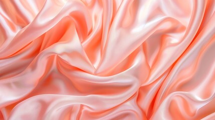 Obraz premium A soft and smooth pink fabric with a pattern of swirls and lines.