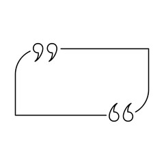 Quote box minimalist outline frame templates