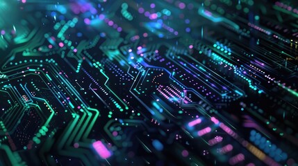 Obraz premium Abstract Digital Circuitry Design for your background business, poster, wallpaper, banner, backdrop, greeting cards, and advertising for business entities or brands.
