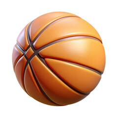 Fototapeta premium Basketball 3d cartoon style illustration