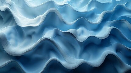 Fototapeta premium Serene Waves of Deep Blue Undulating Textures Inviting Calm Reflection and Tranquility in Nature's Artistic Display