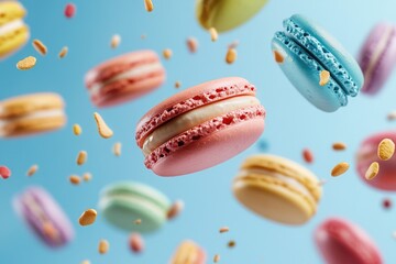 Macarons in flight