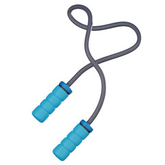 Jump Rope 3D Render, Health and Fitness Activity Icon