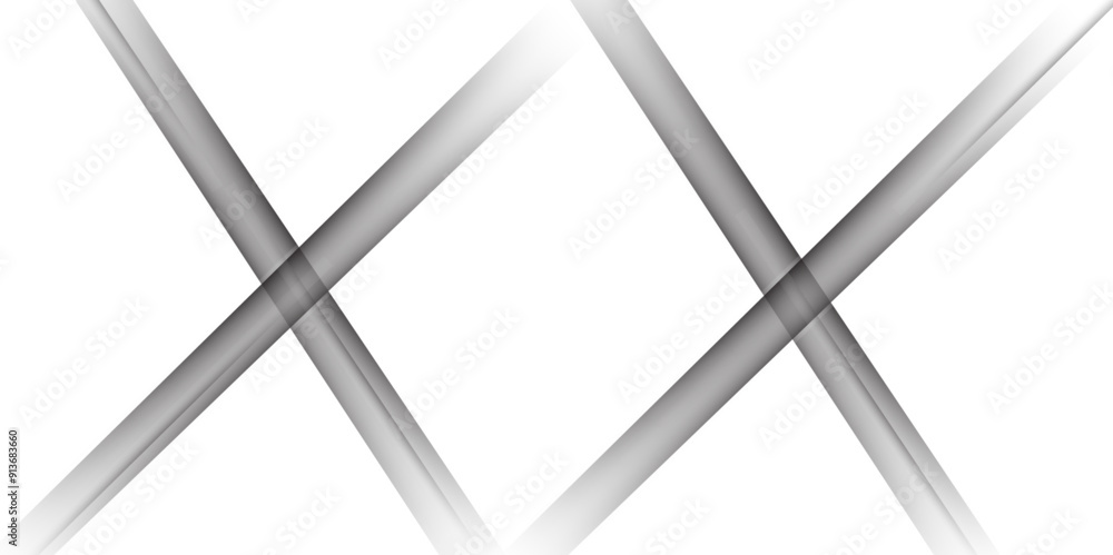 Poster abstract white background design with layers of textured white transparent material in triangle and 