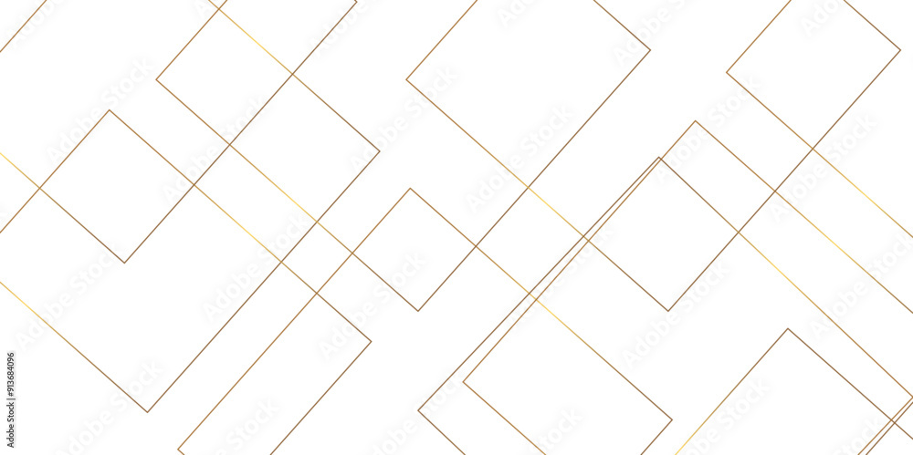 Poster mondrian style of diagonal square pattern vector. design geometric tile gold on black background. mo