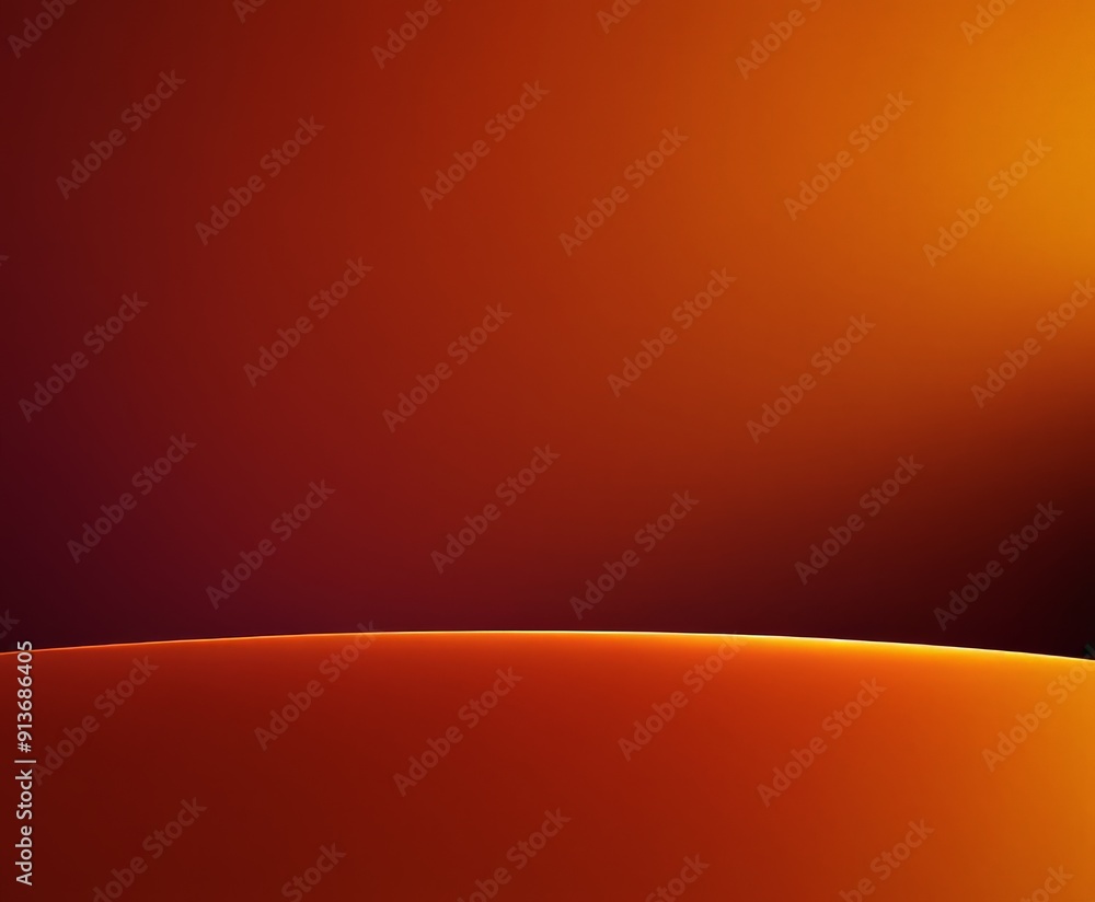 Poster gradient background transitions from deep orange at the top to lighter orange at the bottom, creatin