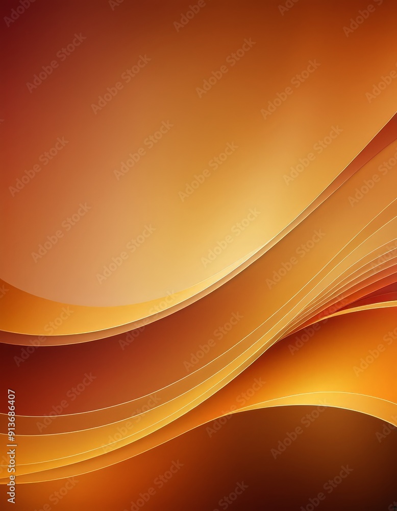 Poster gradient background with warm orange and yellow hues, featuring wavy lines and subtle gradient effec