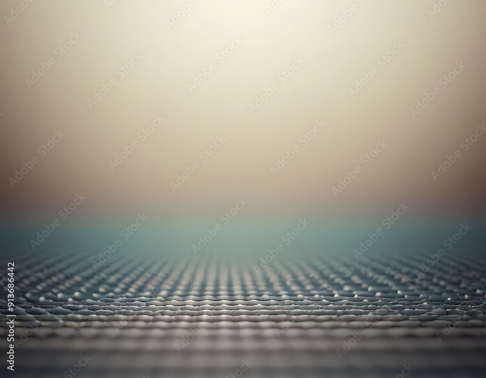 Poster gradient background transitions from light beige to darker brown, with checkered pattern small white