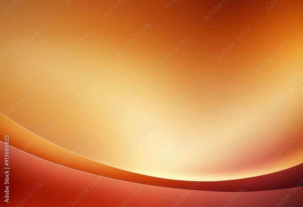 Poster gradient background transitions from warm orange to deep red, creating visually striking and abstrac