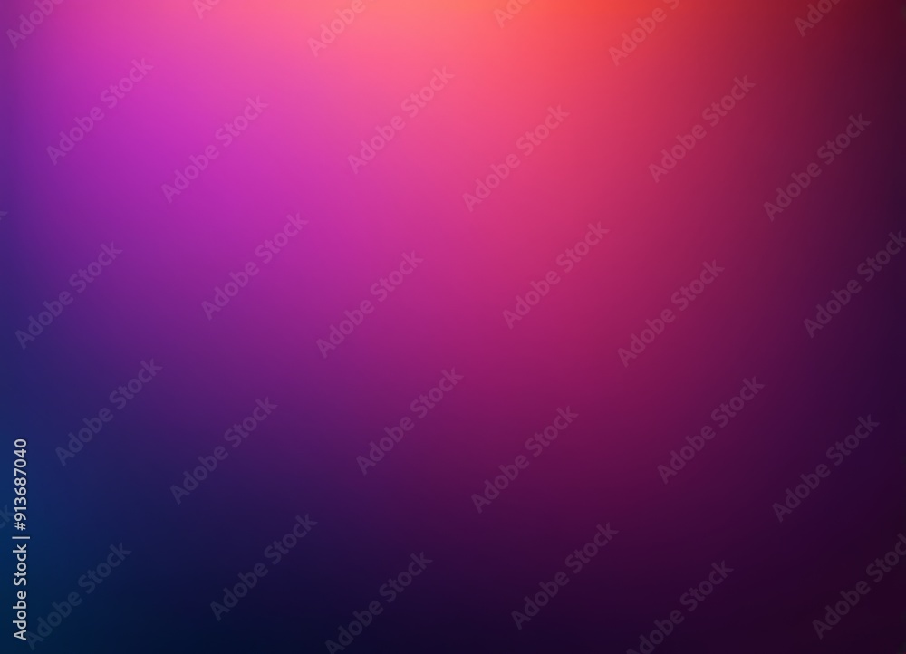 Poster gradient background transitions from deep purple at the top to vibrant orange at the bottom, creatin