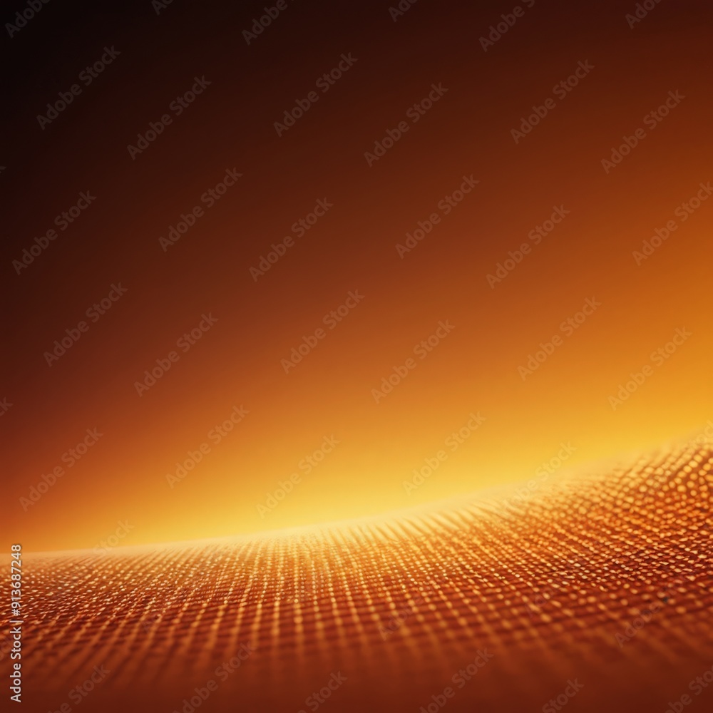 Poster gradient orange and brown hues fills the frame, with subtle gradient effect and textured surface in 