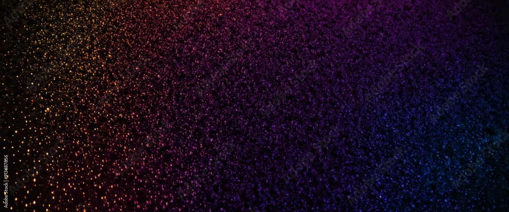 Poster gradient background with gradient colors, transitioning from yellow to purple, with textured appeara