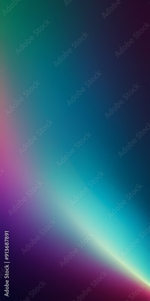 Poster gradient background transitions from blue to purple, with subtle gradient effect and faint white lin