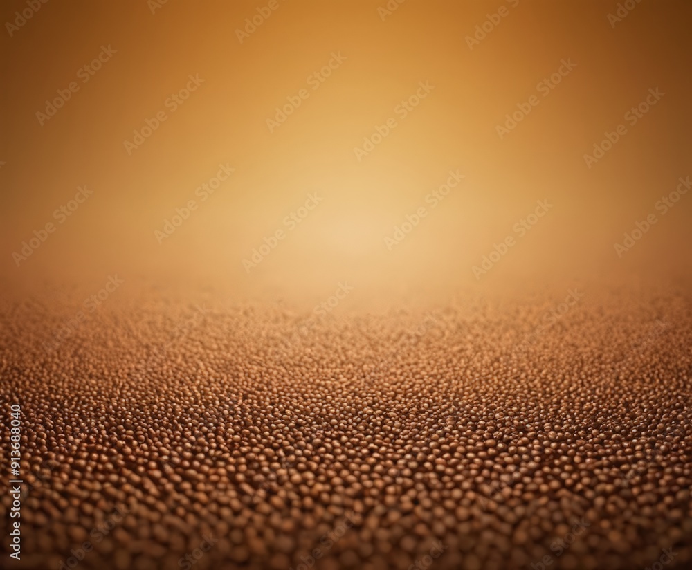 Poster gradient background transitions from warm orange to darker brown, with textured surface resembling c