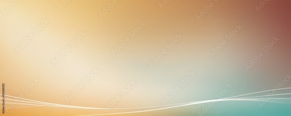 Poster gradient background transitions from warm orange to cool blue, with white line running horizontally 
