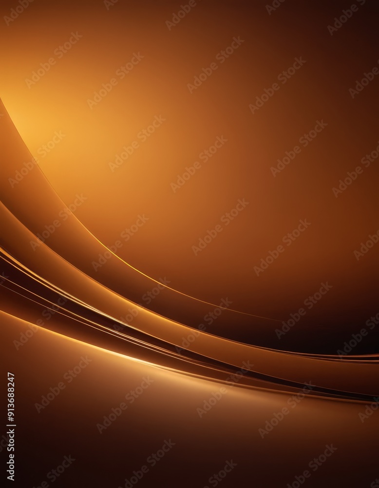 Poster gradient background with warm brown hue, featuring curved line and subtle gradient effect.