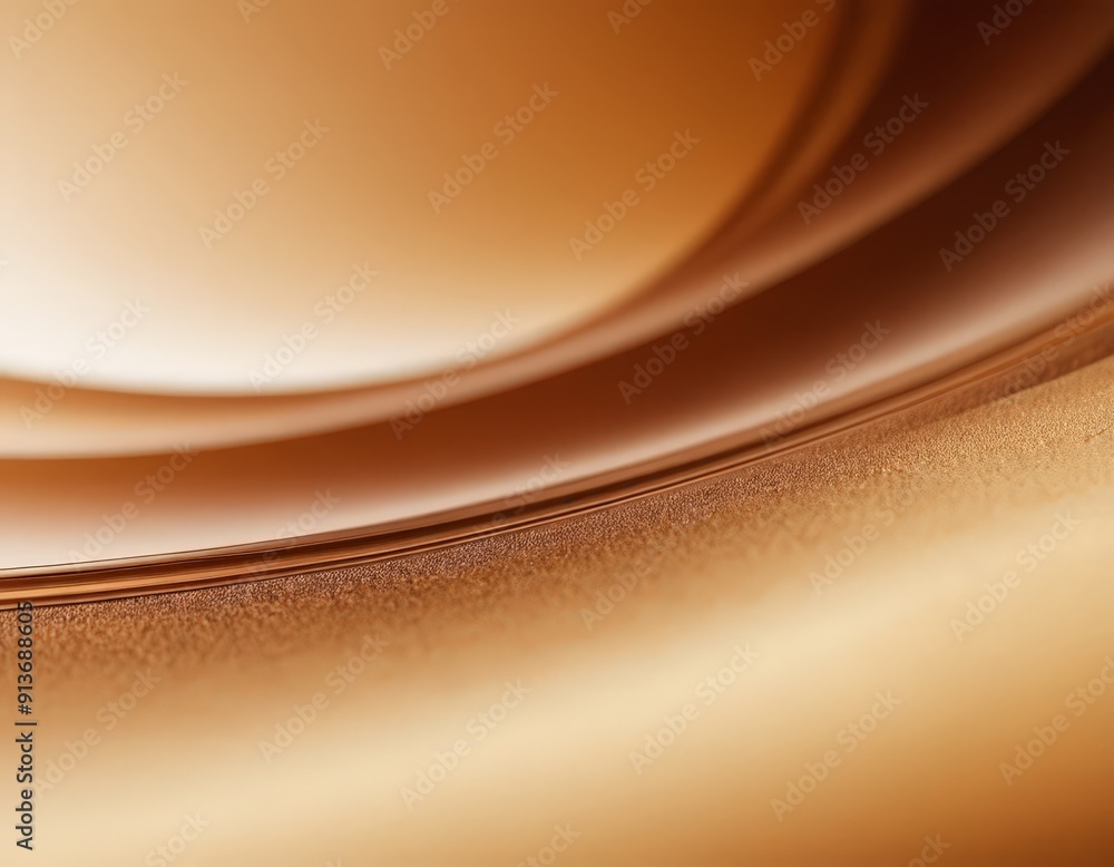 Poster close-up view textured surface with gradient brown and orange hues, featuring curved line and subtle