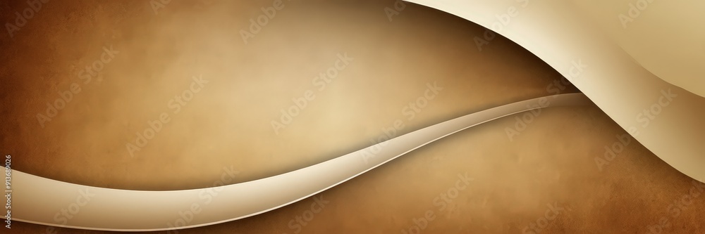 Poster close-up view brown, textured surface with curved, wavy line in the center, creating sense movement 