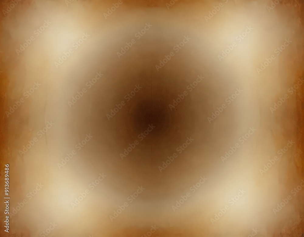 Poster square with gradient background transitioning from light to dark brown, featuring central dark brown