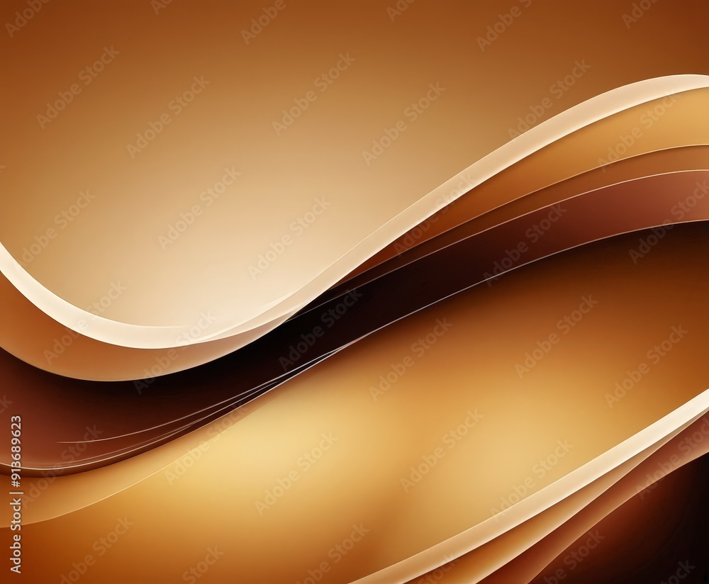 Poster close-up view textured surface with gradient brown and orange hues, featuring wavy lines and subtle 