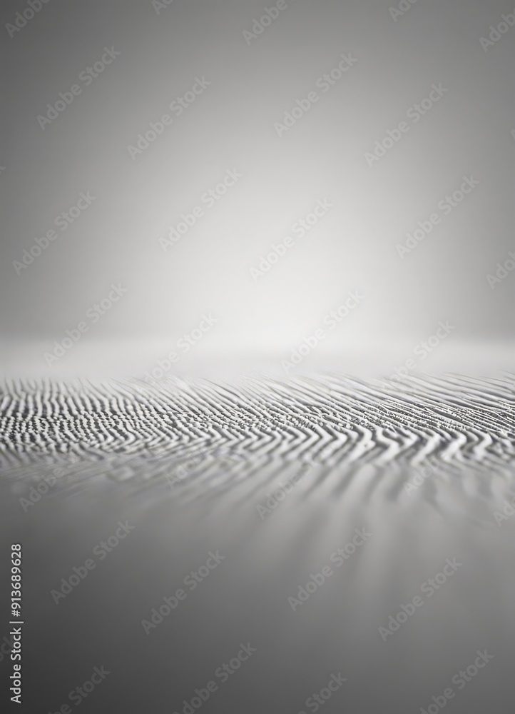Poster black and white smooth, undulating surface with gradient light and dark areas, creating sense depth 