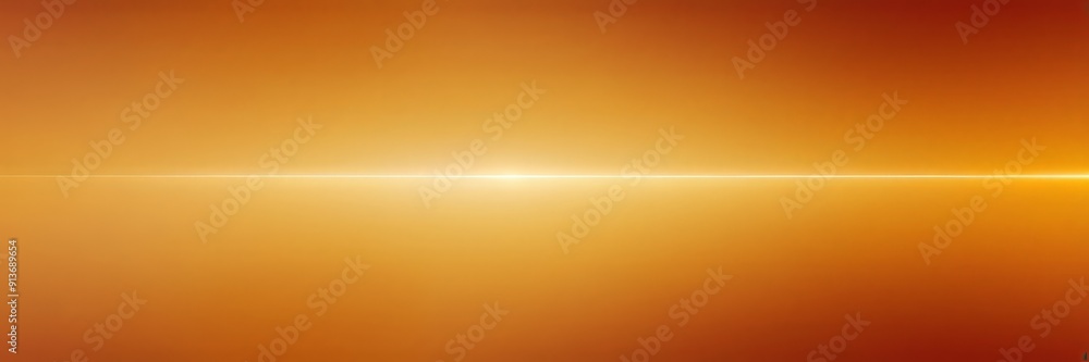 Poster gradient background transitions from warm orange to deep red, with bright light source at the center