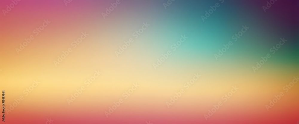 Poster gradient background with gradient colors transitioning from pink to blue, orange, and yellow.
