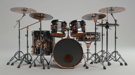 Fototapeta premium A Professional Drum Set