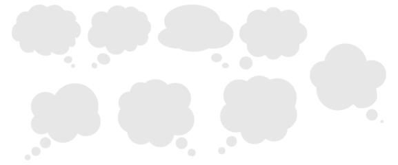 Fotobehang Naadloze wolken Fluffly Cute Speech Ballons Vectors  © CyroHenrique