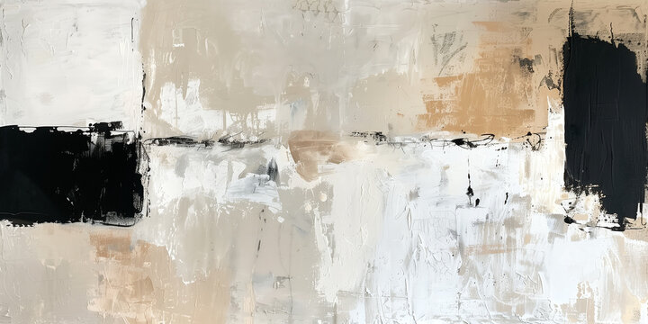 Minimalist abstract art with neutral tones