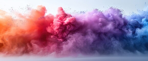 Fototapeta premium Abstract Colorful Smoke Explosion