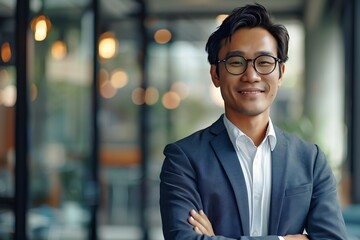 Fototapeta premium Portrait of a Confident Businessman