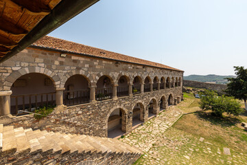 Obraz premium The ancient city of Apollonia is situated in southwestern Albania, about 13 miles from the city of Fier and it was an Ancient Greek trade colony which developed into an independent polis