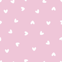 Seamless love pattern idea for fabric tablecloth pattern wrapping gift paper pink love pattern. heart pattern
