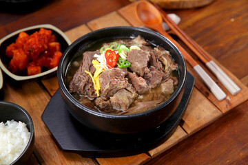 Korean Healthy Food. Korea Cuisine. Fresh Ingredients. 