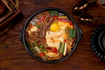 Korean Healthy Food. Korea Cuisine. Fresh Ingredients. 